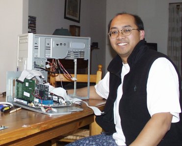 Rick's old basement PC, partially disassembled